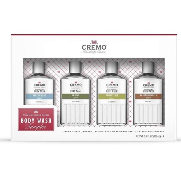 Cremo Grooming Cremo Mens Body Moisturizing Body Wash Set Of 4